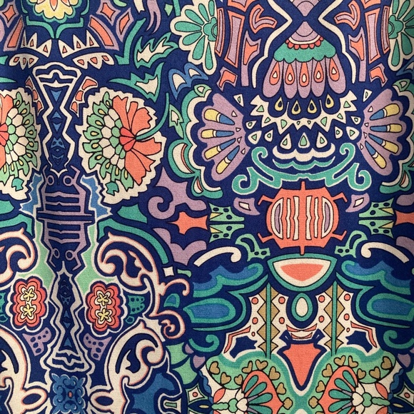 Laundry by Shelli Segal - printed tunic dress sz M patterned - 3/4 sleeve - Picture 3 of 5